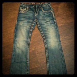 Men's rock revival jeans from buckle